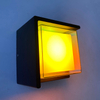 5W Modern LED Cold Light RGB with Controller Up And Down Lighting Cube Sconce Lamp Fixture Mount Indoor Outdoor Lighting