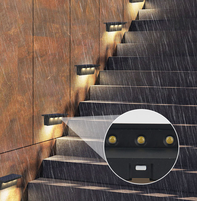 Solar Light Waterproof Intelligent Light Control Outdoor Sunlight Lamp for Garden Street Landscape Balcony Decor Solar Wall Lamp