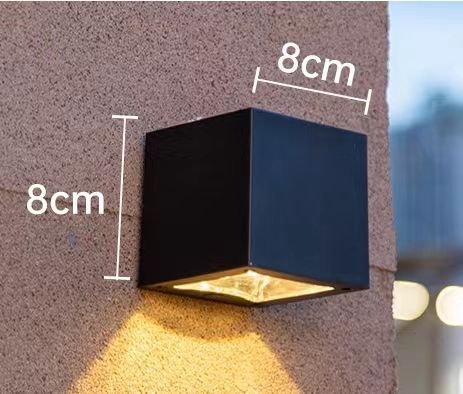 Solar Wall Outdoor Garden Home Wall Lamp Waterproof Up and Down Lighting Lamp Villa Decorative Garden Wall Lamp