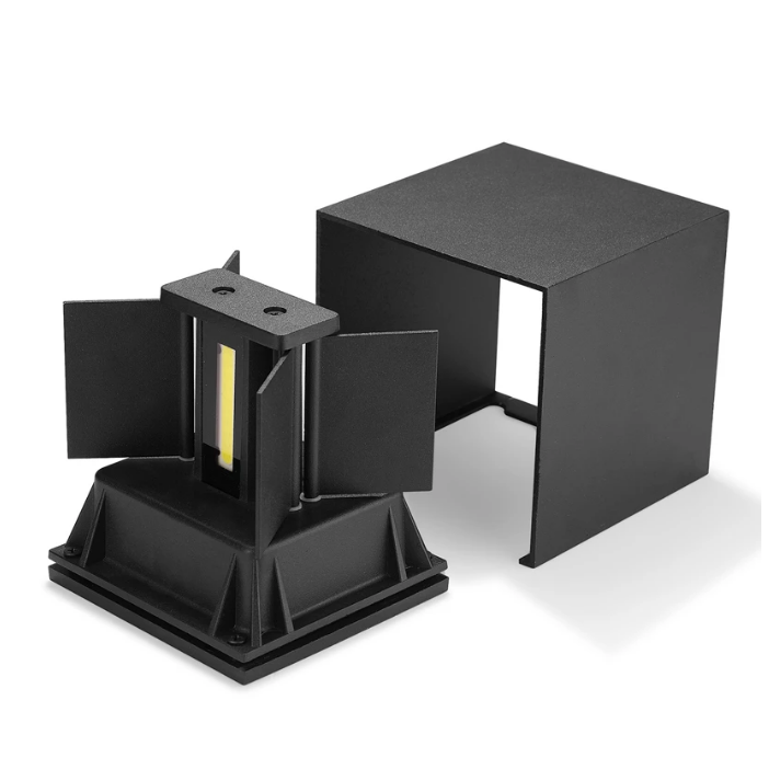 Hot Sell Modern LED Up Down Lighting Living Room Cube Sconce Lamp Fixture Mount Indoor Outdoor Wall Light 20W 12CM Cube Light