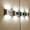 6LED Solar Lamp IP65 Waterproof Outdoor Lamp Courtyard Wall Lamp for Garden Villa Decoration LED Garden Wall Light