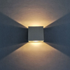 6W COB wall lamp aluminum shell wall lamp silver wall lamp square up and down lighting wall lamp indoor led light fixtures