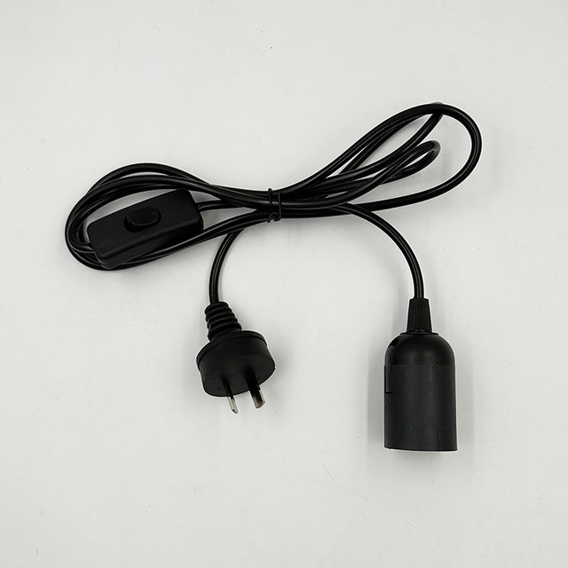 1.8M EU Dimmer Power Cord Cable E27 Lamp Bases round plug with switch wire for chandelier E14 Bulb Holder Lamp 220V 110V
