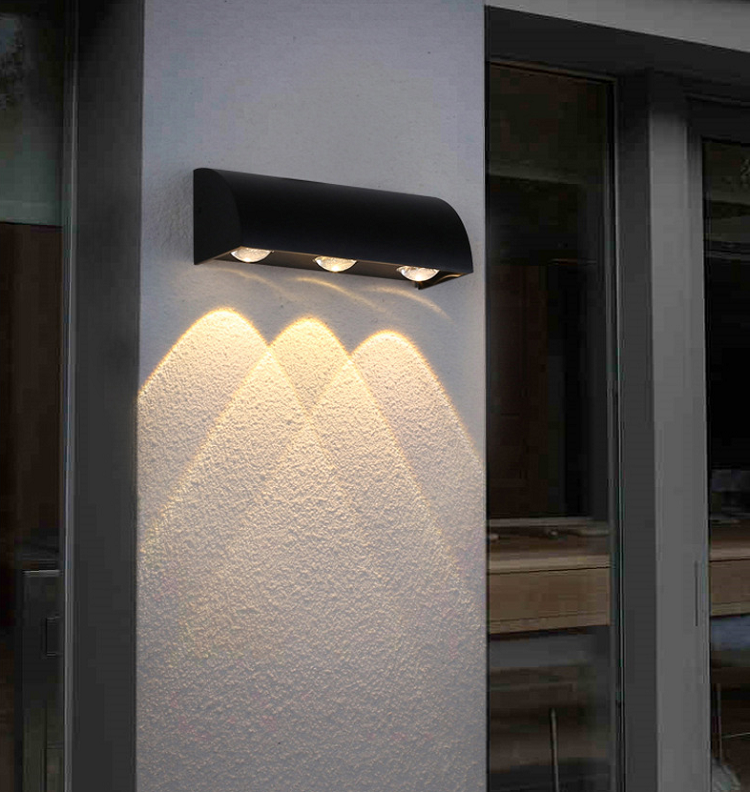 3W 6W Modern simple outdoor waterproof IP65 LED wall lamp courtyard lamps garden wall light factory price