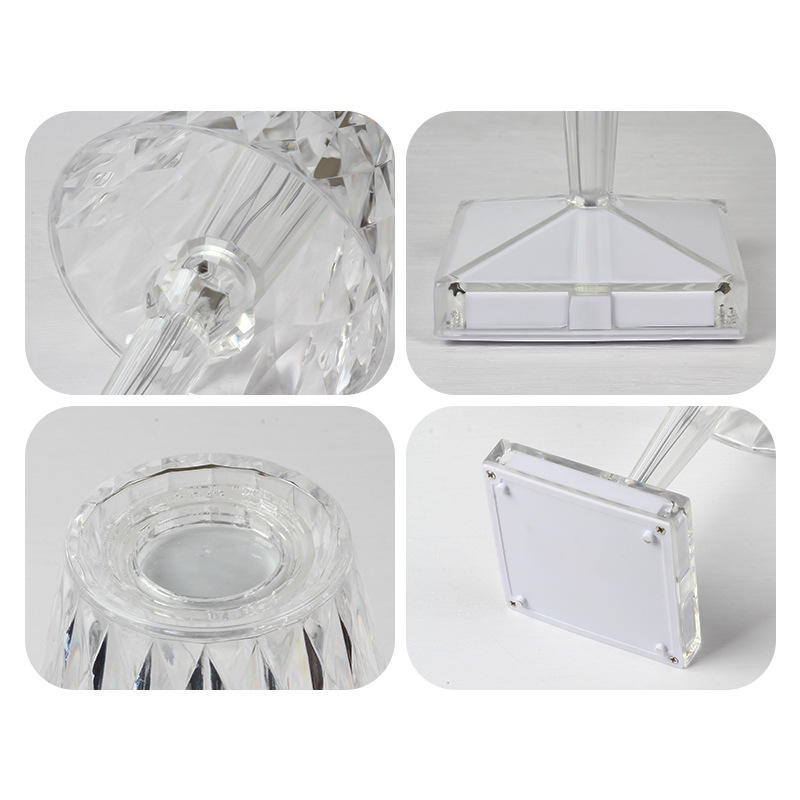 Touch RGB with remote controld immable desk lamp crystal charge LED strip lamp projector romantic 16 color night lamp