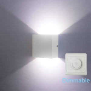  6W COB wall lamp up and down light wall lamp adjustable wall lamp square wall lamp 10*10*5 wall lamp 