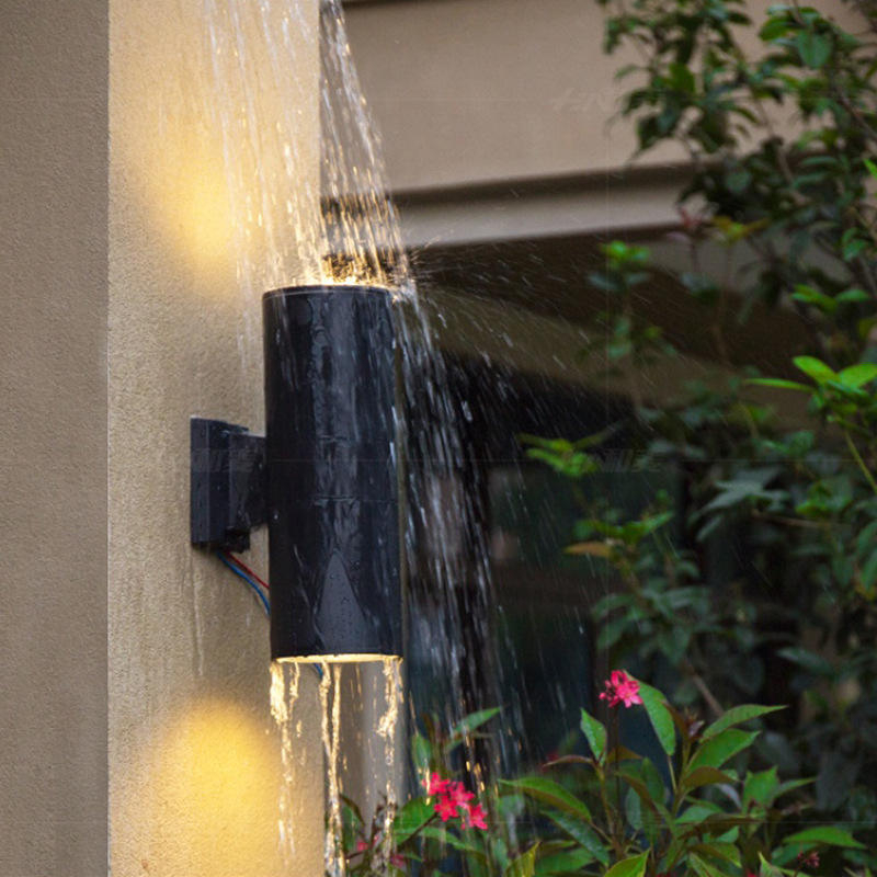 6W 12W Outdoor Waterproof Home Decor 220V COB LED Wall Lamp Double Head Wall Light for Indoor Porch Street Path Lighting