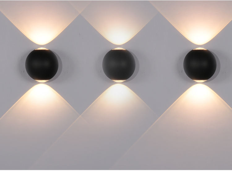 6W Waterproof Light 2023 NEW Ball Lights Outdoor LED Wall Lamps Round Waterproof Wall Lamp Up And Down Wall Lamp