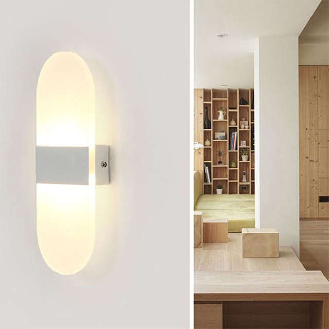 Nordic Personality 6W wall lamp simple led living room Background Round Wall Lamp hotel hall corridor lighting minimalist
