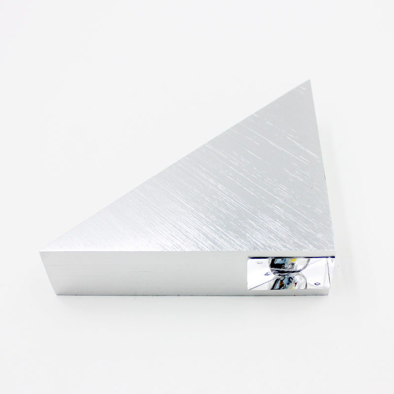 Triangle 3W sliver led wall lamp for indoor lighting AC85-265V Lighting Fixture Aluminum No Flicker Remote Control Wall Sconces