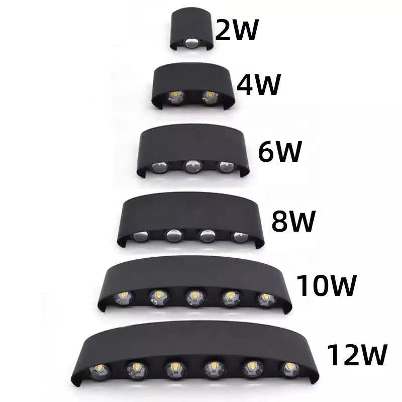 Outside Adjustable Up Down Step Corridor Cube Cylinder Garden Hotel Waterproof Cob Led Wall Lamps 220V Lighting Up And Down