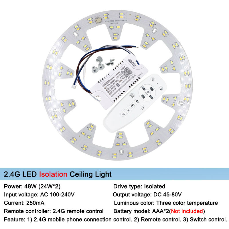 Smart 2.4G Replacement Light Source Surface for Remote Control chandelier ceiling led down light Ceiling light controller