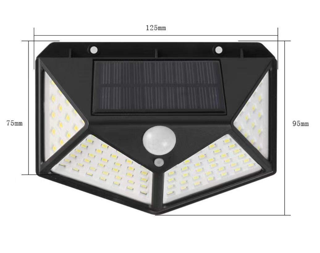 Best Outdoor Backyard Garden Stair Waterproof IP67 Solar Power 4 Sides Lighting Wall Lamp LED Motion Sensor Led Solar Light