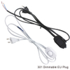Line Cable 303 /304 /317 /301 Dimmer Power Cord /Double Button Switch EU Plug Wire For LED Bulb/Desk Light Luminary USA