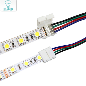 LED Strip Connector 2pin 8mm with Wire Free Connect No Need Soldering /Welding Connector For Led Strip 3528/5050