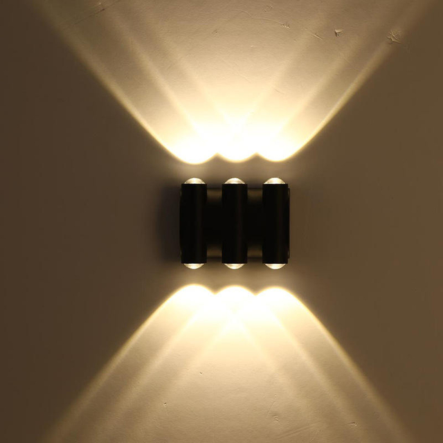Modern Wall Lamp IP65 Outdoor Lighting Indoor Waterproof 8W LED Wall Lamp Living Room Aisle Park Landscape Garden Light