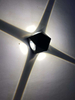 Waterproof Wall Light Black Shell Diamond-shaped 12W