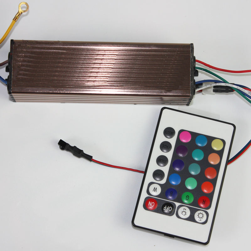 10-100W LED Driver AC85-265V DC25-38V Power Supply Waterproof IP66 Led Transformers + RGB Remote Controller for Led Light DIY