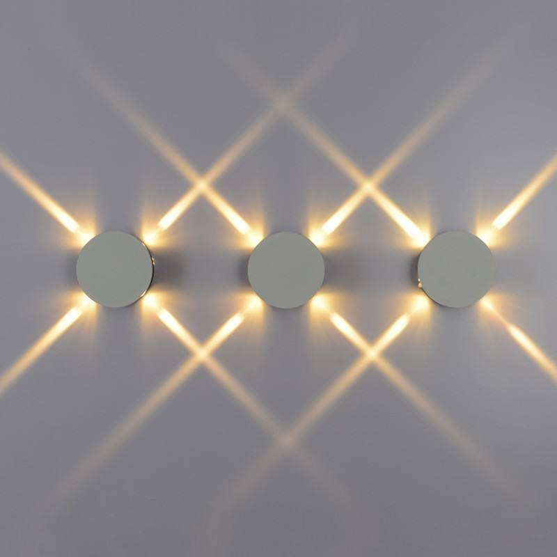 Wall-mounted round fancy Industrial decoration led wall sconce indoor for living room with aluminum material