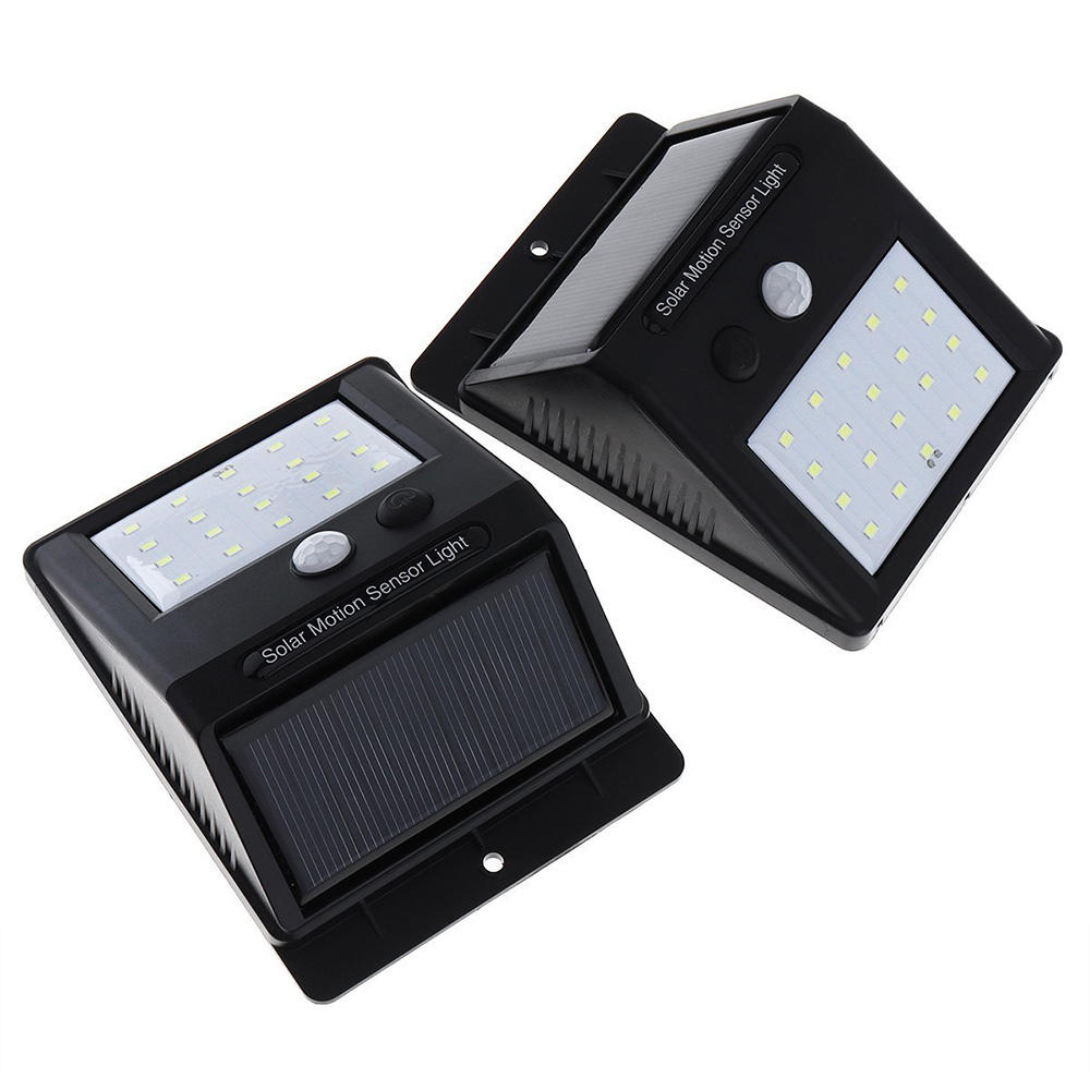 LED Solar Power Light 20LED Wall mounted Light PIR Motion Sensor Outdoor Waterproof solar 