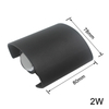 Hagood 2W Led Wall Lamp Waterproof Outdoor Garden Porch Sconce Lighting with Factory Price Wandlampe