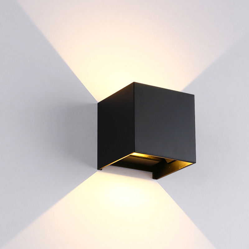White 12W LED Wall Lamp Outdoor Waterproof IP65 Modern Nordic Style Outdoor Light Fixtures Wall Mount