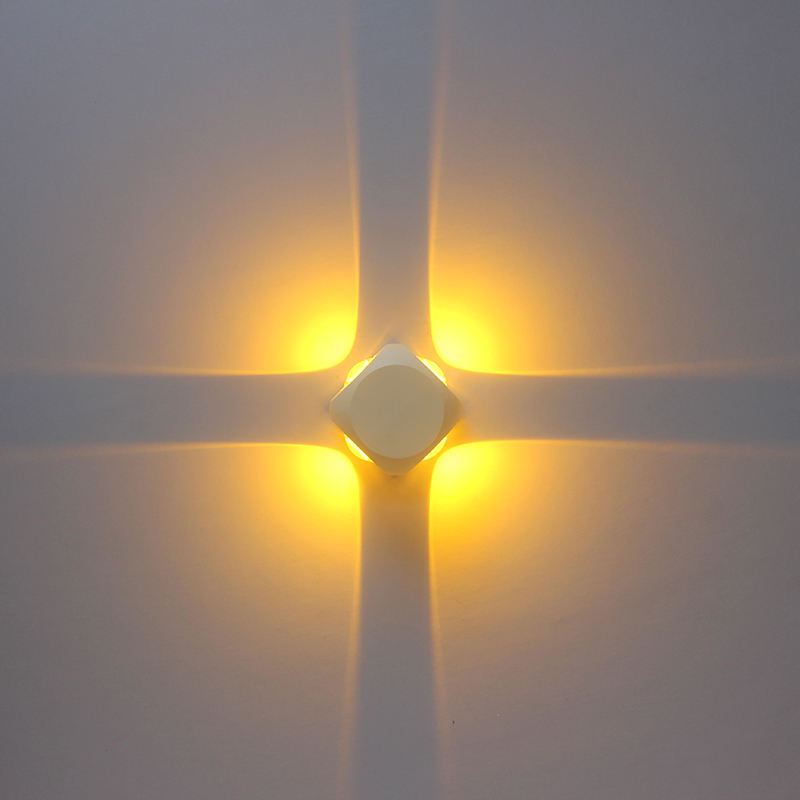 Hot Black White Shell 4W Indoor LED Wall Lamp for Hotel Room Office Hot Sale High Quality Aluminum Wall Light