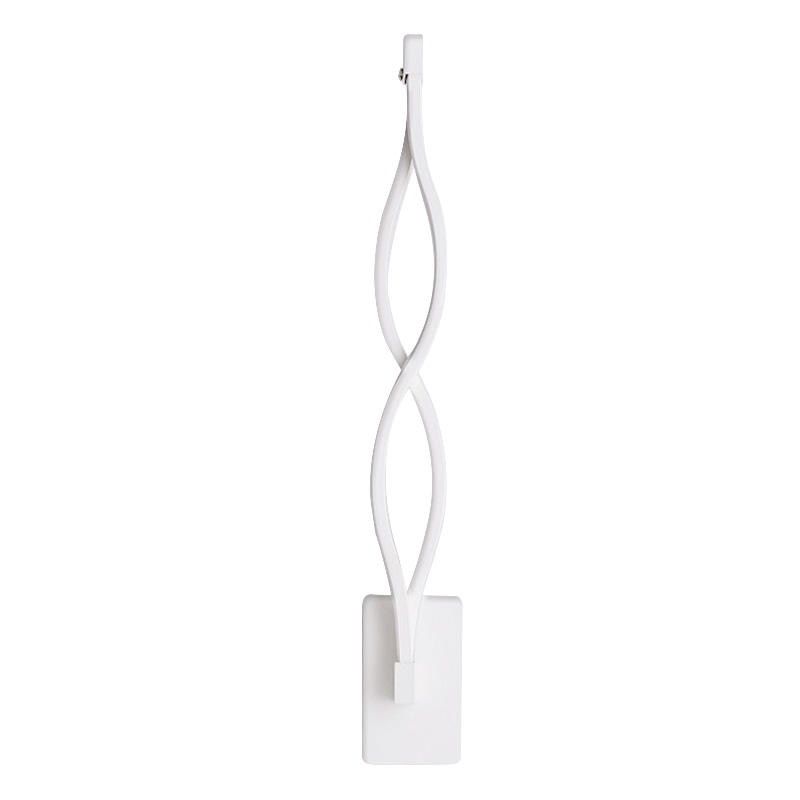 Modern black white wavy 16W Wall Lamp Fixture Acrylic Mounted Hotel Bathroom Lighting Bedside Sconce Wandlamp wall light