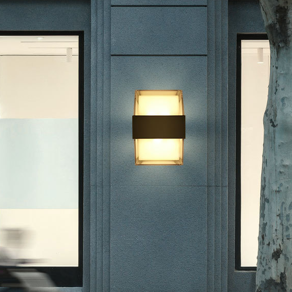 New Round 6W Acrylic Waterproof Led Wall Lamp Garden Outdoor Decoration Front Door Lighting Sconce