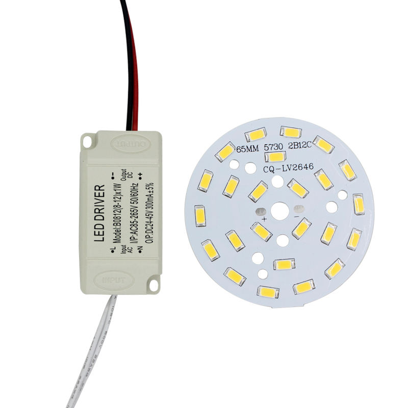 3W 5W 7W 9W 12W 15W 18W 24W SMD5730 Light-emitting diode chip+plastic shell LED driver power supply for LED ceiling light