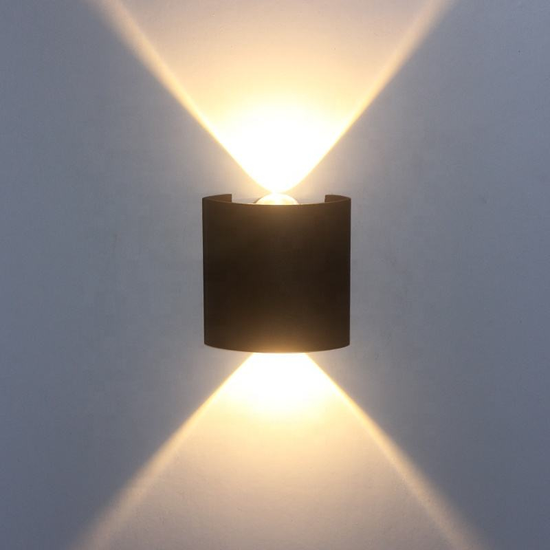 Outside Adjustable Up Down Step Corridor Cube Cylinder Garden Hotel Waterproof Cob Led Wall Lamps 220V Lighting Up And Down