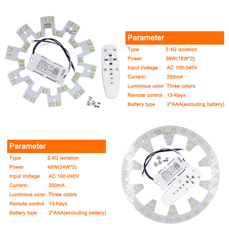 Smart 2.4G Replacement Light Source Surface for Remote Control chandelier ceiling led down light Ceiling light controller