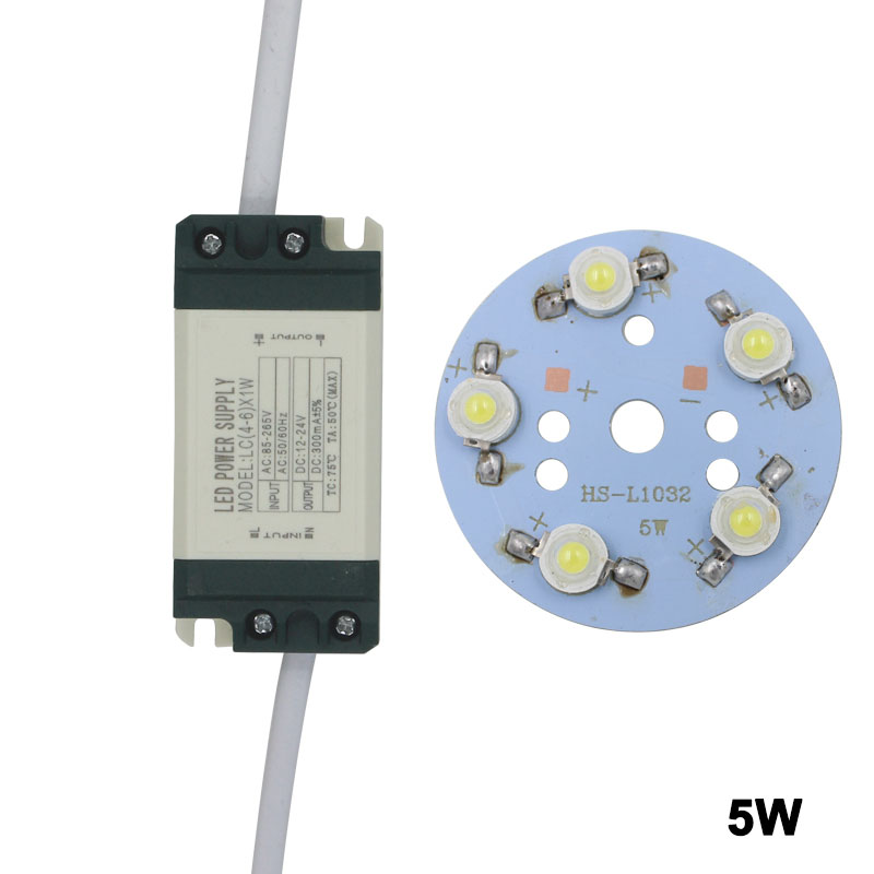 24W LED bulb spot light Star high power chip board panel LED plastic shell power supply driver