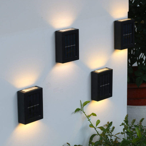 Solar wall light outdoor decoration garden courtyard home wall light waterproof up and down luminous outdoor