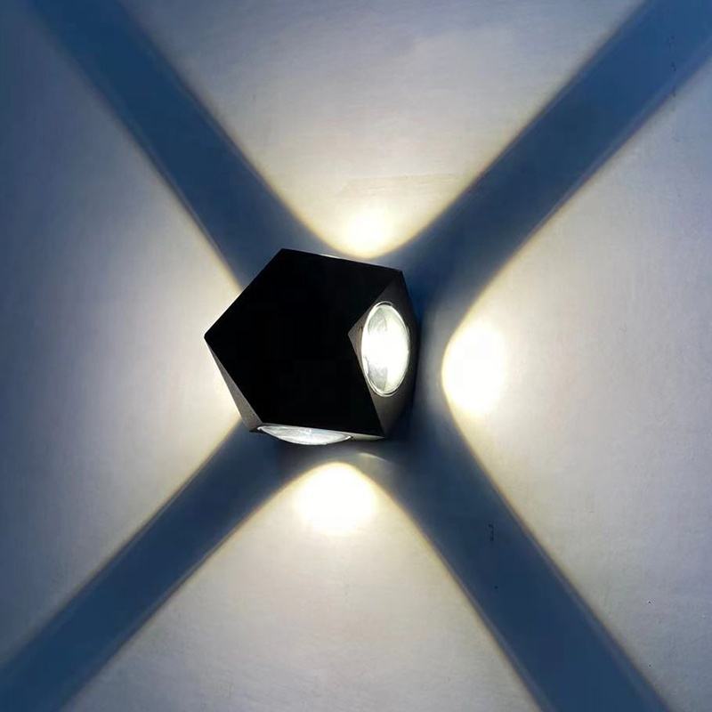 China manufacture home external 3000-6000k 12W Diamond shape indoor IP65 decoration led wall light outdoor Source manufacturer