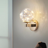Nordic light Led Wall Lamp Gold Wall Light Spot wall factory gypsophila personality living room background modern minimalist bedroom bedside gold wall light