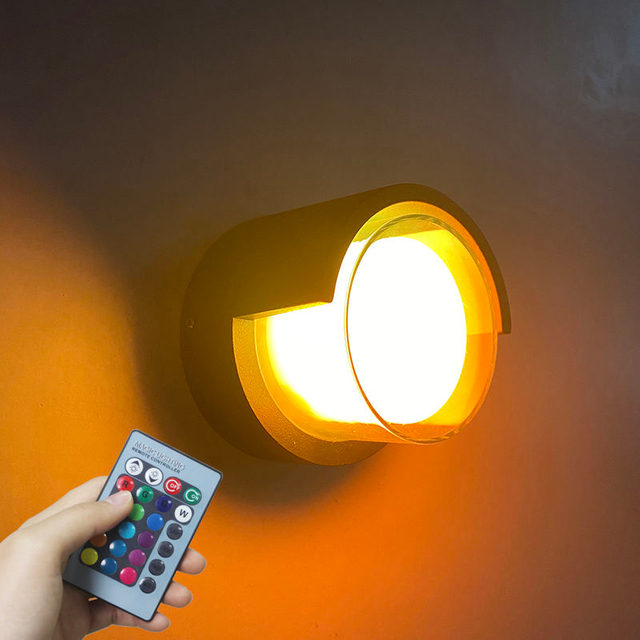 5W Modern Transparent Shell Waterproof Led Wall Lamp Garden Outdoor Decoration Front Lighting Sconce Bright Color Atmosphere