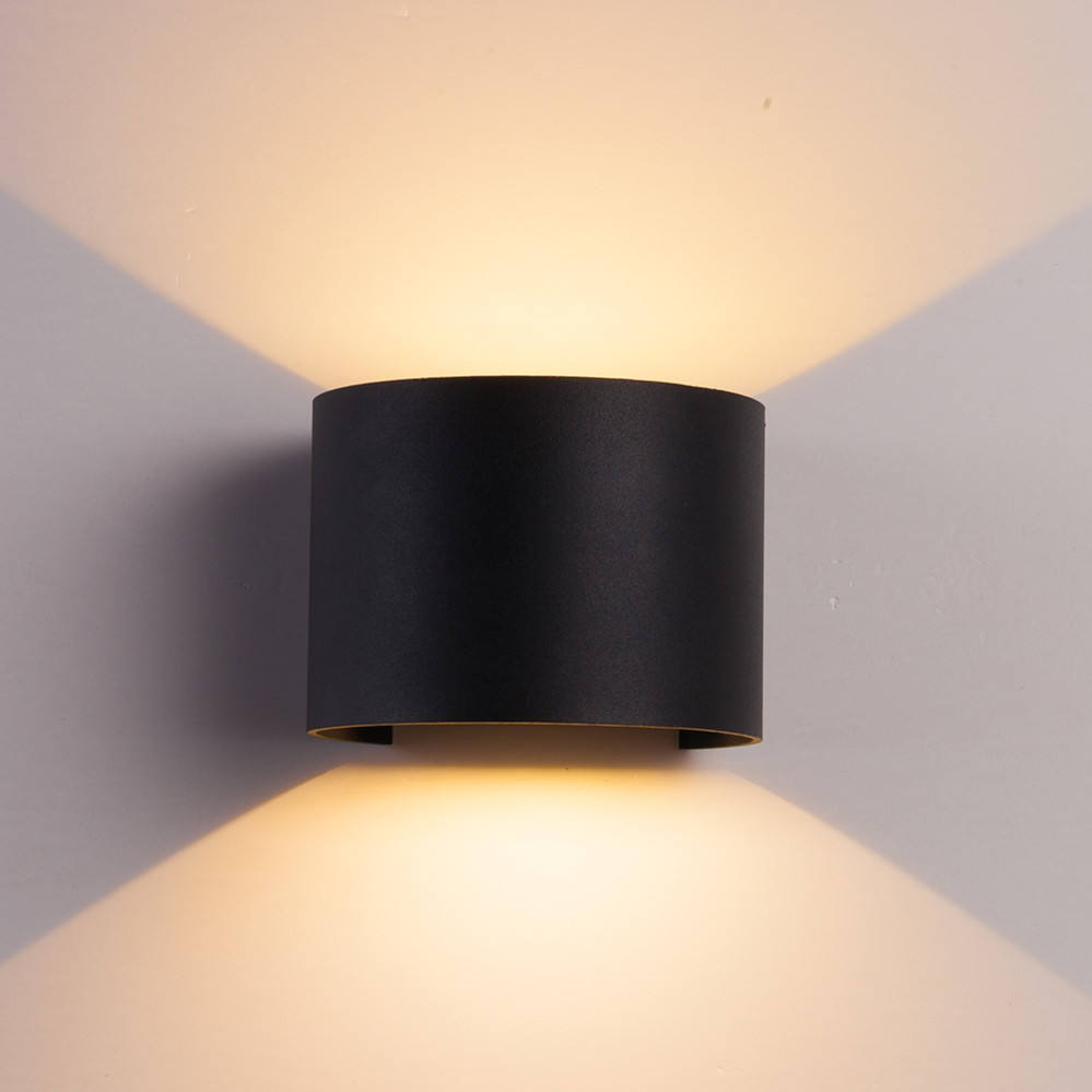 Hagood New Semicircle Waterproof Wall Lamp 6W Led Wall Sconce Outdoor Lighting Waterproof IP65 Adjustable Lighting