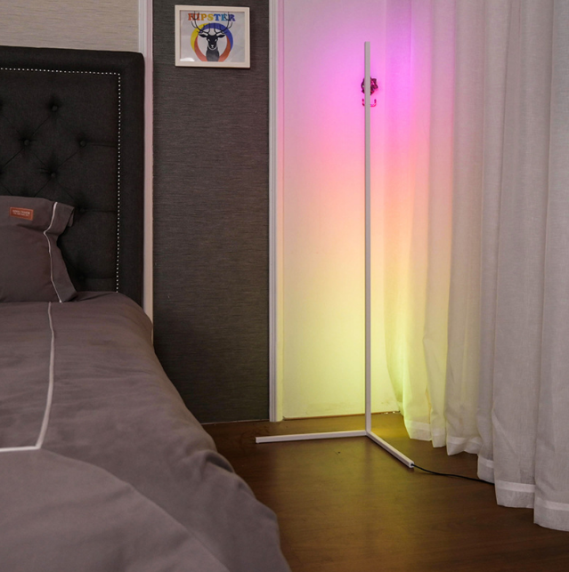 Integrated Circuit Corner Rgb Floor Lamp Light Colorful With 100% Safety