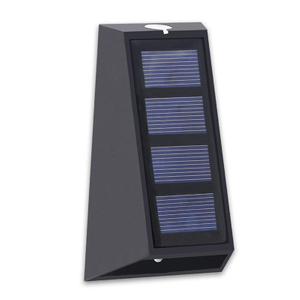 Outdoor two Heads Wall Light Solar Sensor LED Powered Security Lights IP 65 waterproof outdoor wall lamp