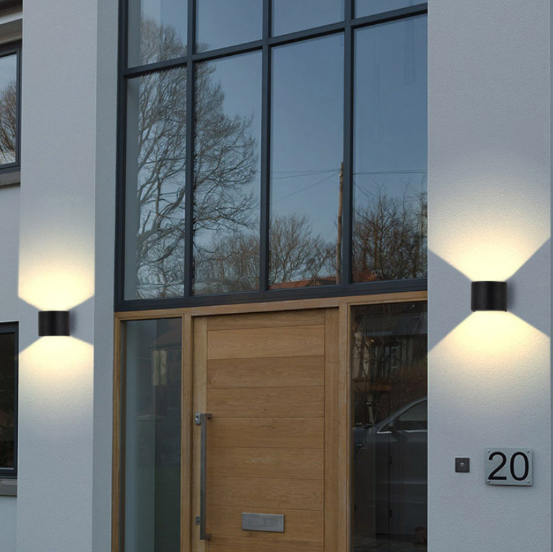 Hagood New Semicircle Waterproof Wall Lamp Led Wall Sconce Outdoor Lighting Waterproof IP65 Adjustable Lighting Angle