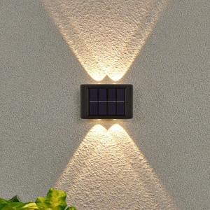 Solar outdoor garden lamp home wall lamp decoration layout wall new up and down luminous wall lamp