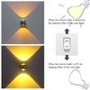 2W 6W Indoor Crystal Light Up And Down Wall Lamp RGB Wall Lamp Round Wall Lamp Glass Wall Lamp