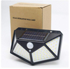 100LED solar wall lamp courtyard four side light-emitting solar lamp human body induction waterproof outdoor lamp