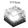 Colorful solar lights ice shaped light outdoor led light wall Solar tile lamp square lamp ice shaped decorative light solar buried lamp IP65 waterproof step outdoor decoration