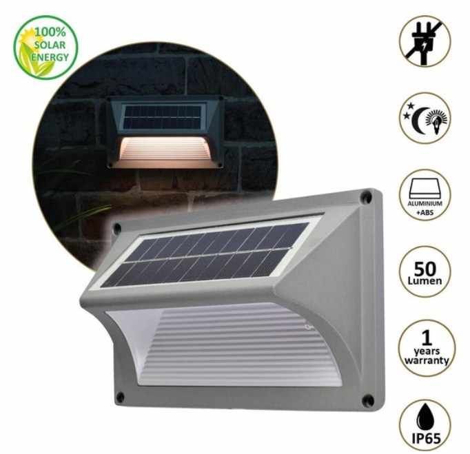 outdoor solar wall lamp