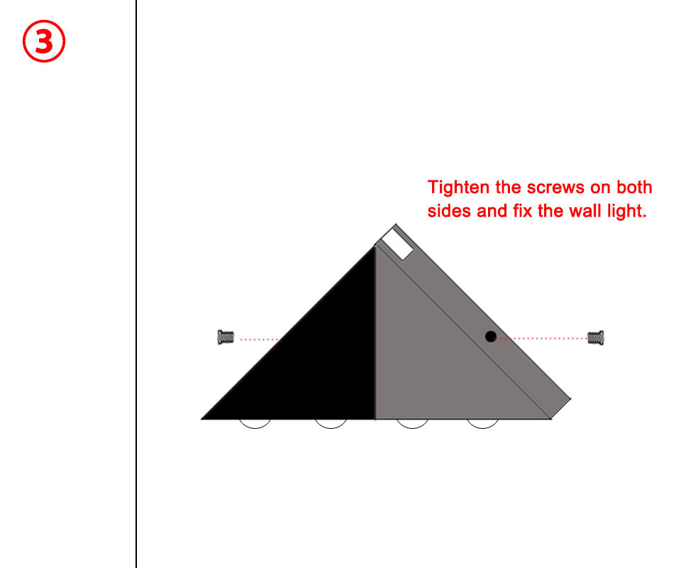 5W Triangle Up And Down Wall Lamp for Bedroom Stairs Indoor Sconce Lighting Lighting Up And Down European Style New Year