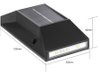 Newest Product Abs Indoor Hotel Decorative Light Outdoor Ip65 Waterproof Solar Led Wall Lamp solar panel Led Street Light