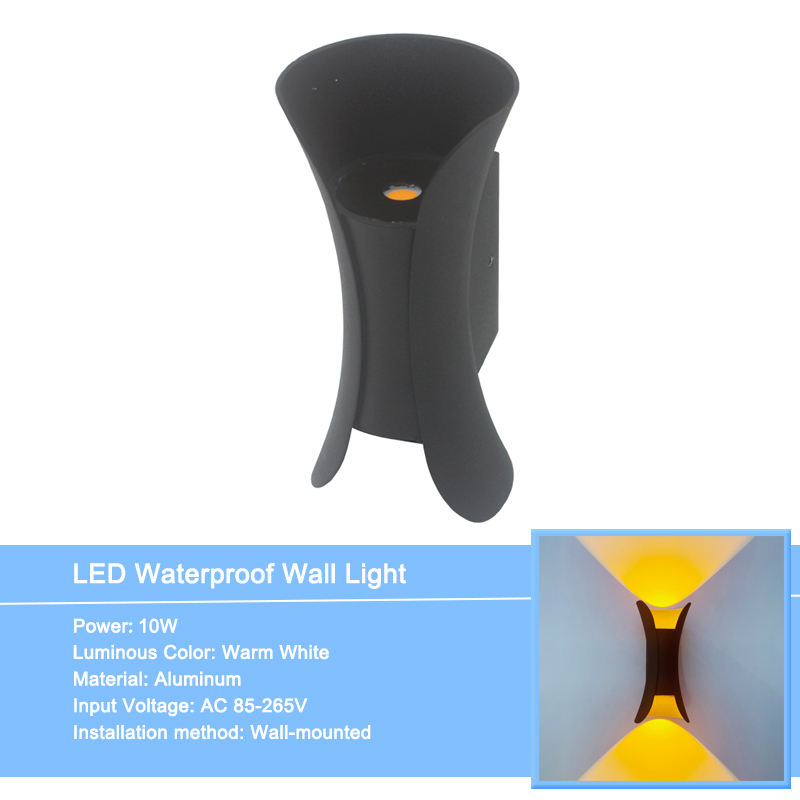 10W led outdoor wall lights waterproofwall lamp Modern LED Wall Light Up Down Lighting Outdoor Home Room Bedroom