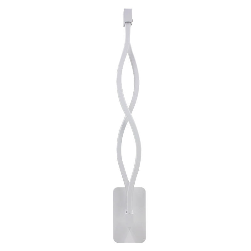 Long Wave Wall Lamp LED 16W Aluminum Bedside Lighting for Indoor Hotel Stair Aisle Light Fixture
